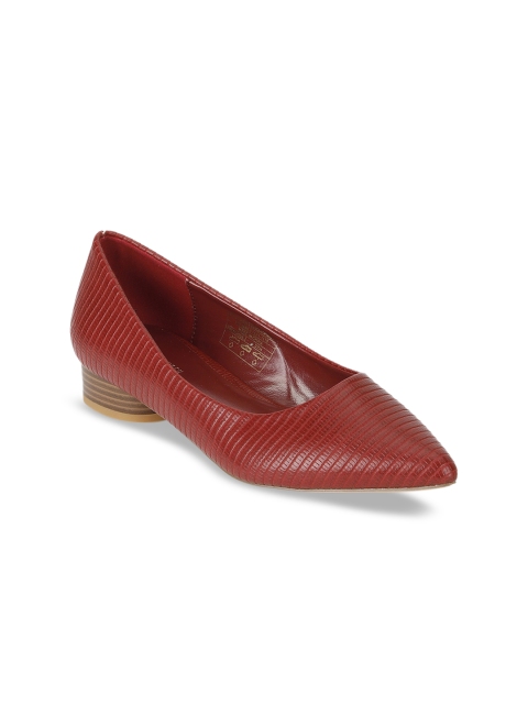 

Van Heusen Woman Women Maroon Textured Ballerinas