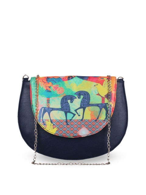 

Vivinkaa Blue Printed Sling Bag