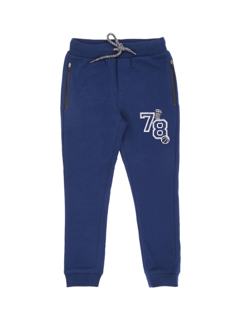 

Pantaloons Junior Boys Blue Solid Joggers