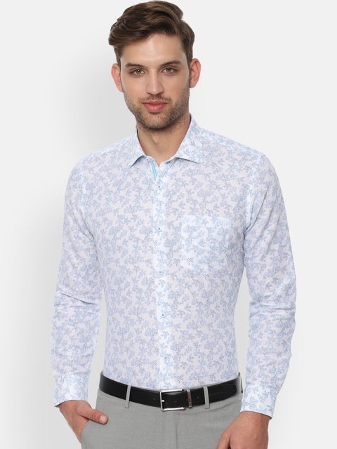 

Van Heusen Men Blue Slim Fit Printed Formal Shirt