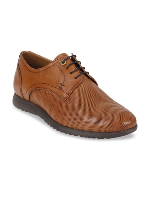

Van Heusen Men Brown Leather Formal Derbys