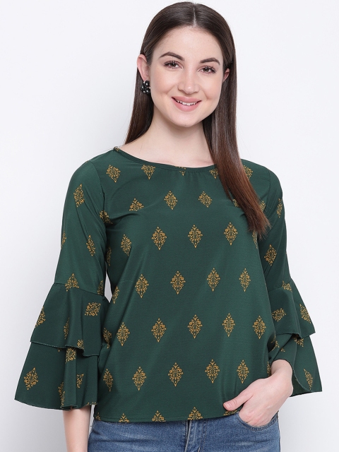 

Mayra Women Green Printed Top