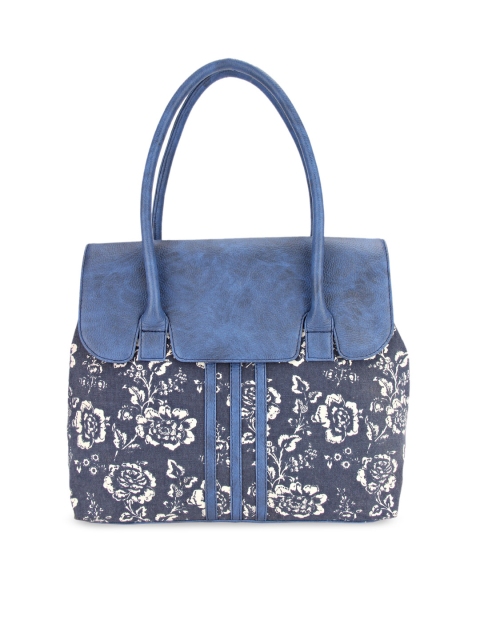 

Vivinkaa Blue & White Printed Shoulder Bag