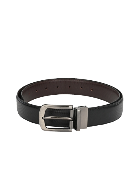 

Calvadoss Men Black Textured Belt