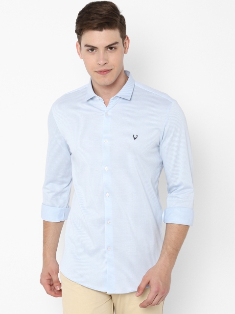 

Allen Solly Men Blue & White Slim Fit Striped Casual Shirt