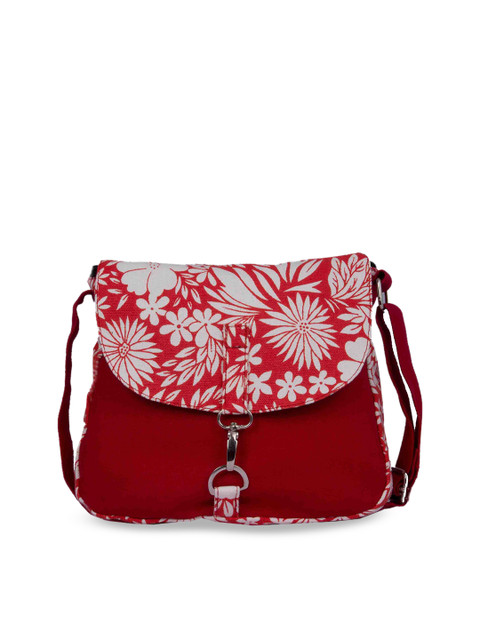 

Vivinkaa Red & White Printed Sling Bag