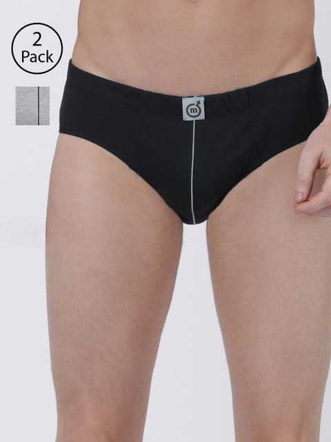 

Macroman M-Series Men Pack of 4 Assorted Pure Cotton Basic Briefs