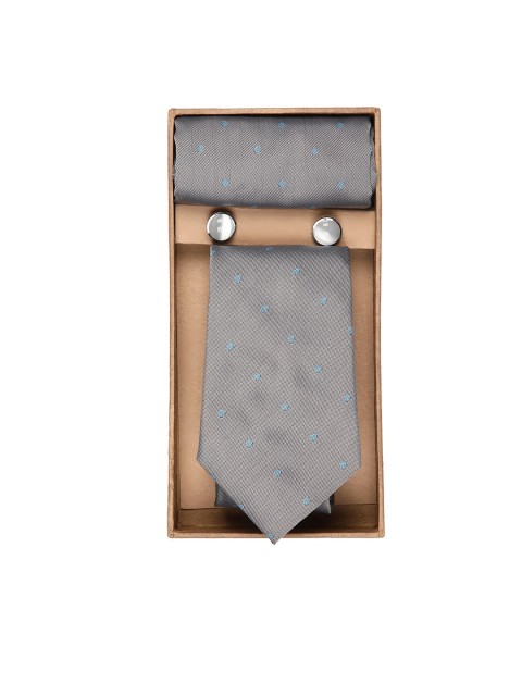 

Blacksmith Men Grey & Blue Polka Dot Accessory Gift Set
