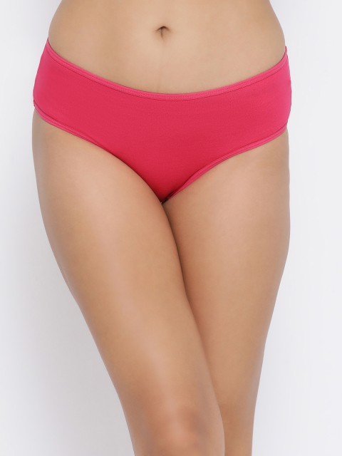 

Clovia Women Pink Solid Mid-Rise Hipster Briefs PN3377P14S