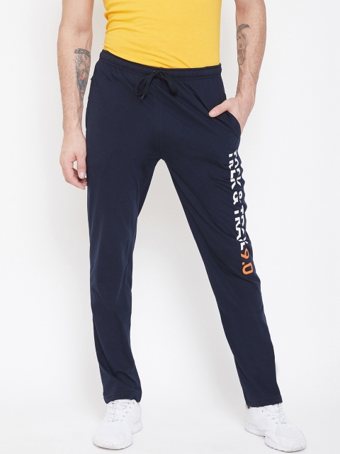 

Duke Men Navy Blue Solid Slim Fit Track Pants