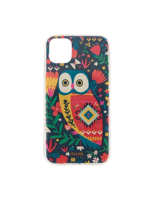 

Chumbak Blue & Red Printed iPhone XI Pro Max Mobile Case Cover