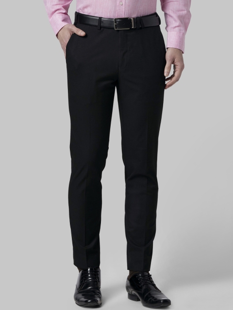 

Park Avenue Men Black Slim Fit Solid Regular Trousers