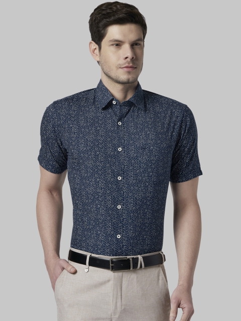 

Park Avenue Men Blue Slim Fit Printed Casual Shirt