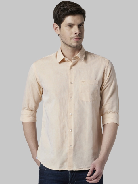 

Park Avenue Men Orange Slim Fit Solid Casual Shirt