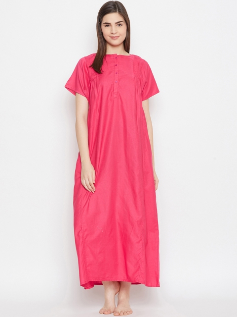

The Kaftan Company Magenta Printed Nightdress