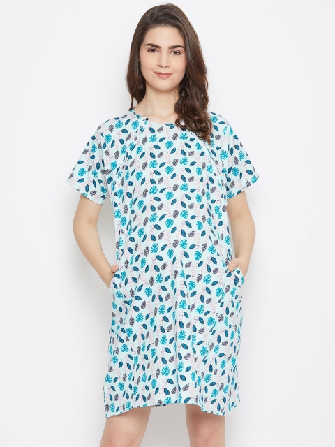 

The Kaftan Company Blue Printed Maternity Nightdress NT_CO_MAMMAMIA51