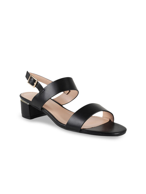 

Addons Women Black Solid Block Heels