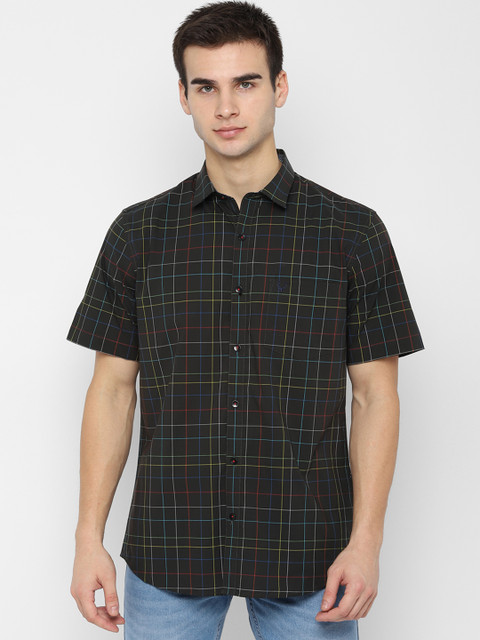 

Allen Solly Men Black Checked Slim Fit Casual Shirt
