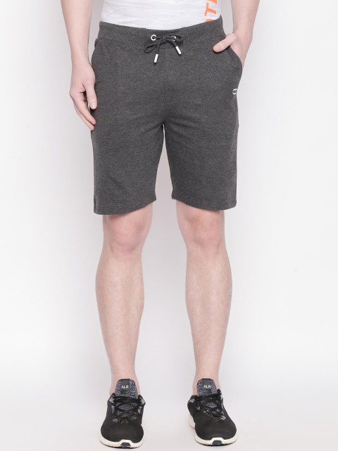

Ajile by Pantaloons Men Grey Solid Slim Fit Sports Shorts