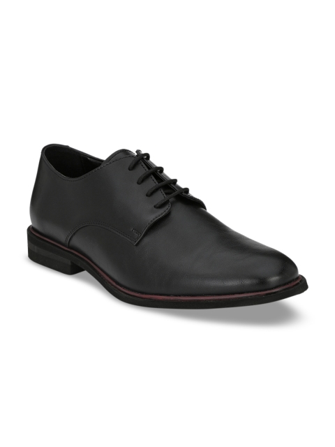 

Delize Men Black Solid Formal Derbys