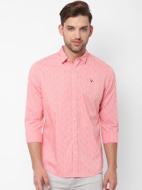

Allen Solly Sport Men Peach-Coloured Regular Fit Printed Casual Shirt
