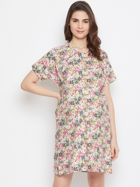 

The Kaftan Company Multicoloured Printed Nightdress, Multi