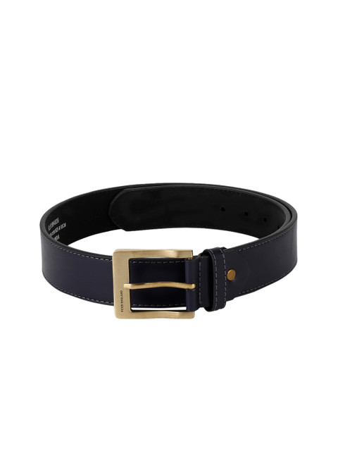 

Peter England Men Navy Blue Solid Belt
