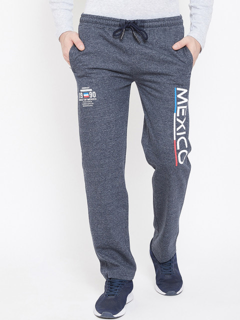 

Duke Men Grey Solid Slim Fit Track Pants, Blue