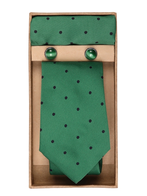 

Blacksmith Men Green & Black Polka Dot Accessory Gift Set