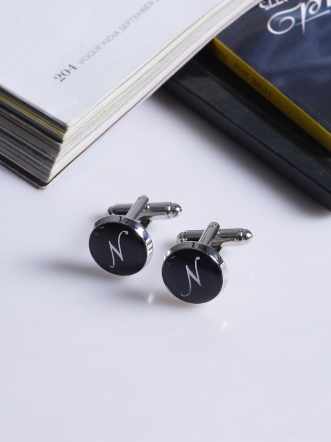 

Tistabene Black Round Cufflinks