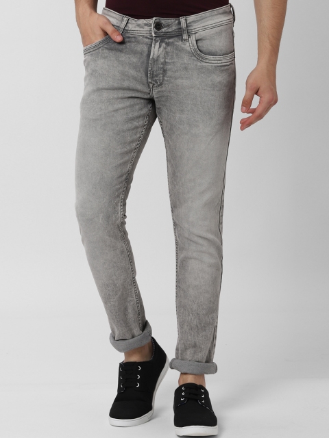 

Peter England Casuals Men Grey Skinny Fit Mid-Rise Clean Look Stretchable Jeans