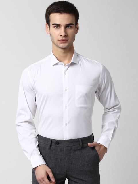 

Peter England Men White Regular Fit Solid Formal Shirt