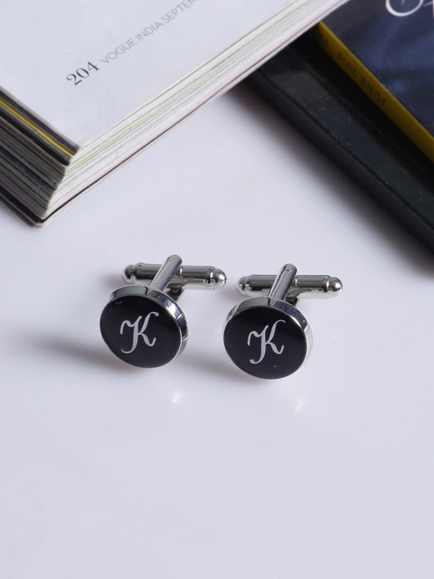 

Tistabene Black Round Cufflinks