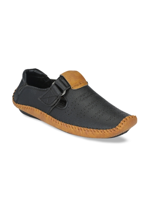 

Big Fox Men Black & Tan Shoe-Style Sandals
