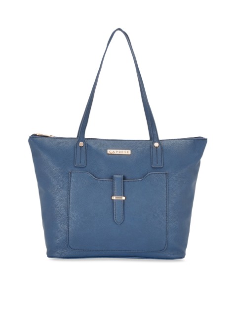 

Caprese Navy Blue Solid Shoulder Bag