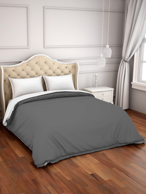 

SPACES Grey Solid AC Room 150 GSM Double Bed Comforter