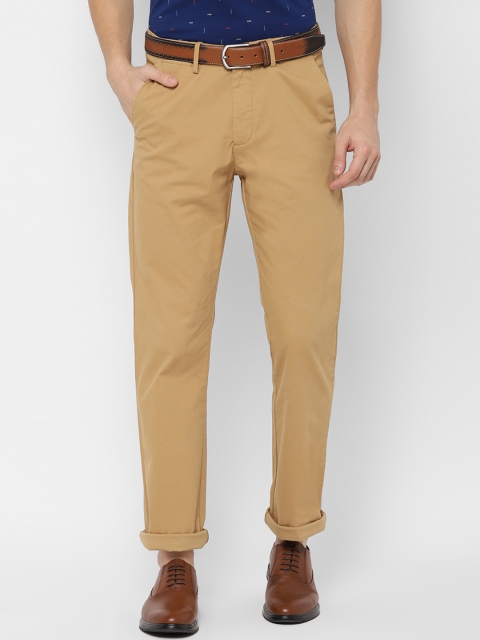 

Allen Solly Men Khaki Regular Fit Solid Chinos