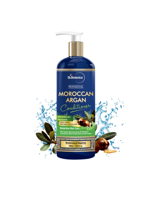 

St.Botanica Moroccan Argan Oil Conditioner 500ml, Blue