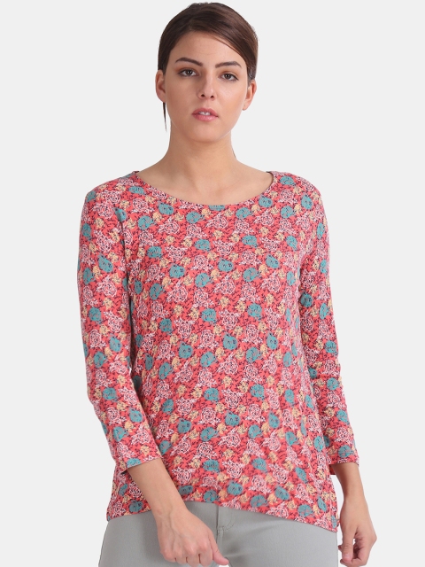 

Cherokee Women Pink Printed Top