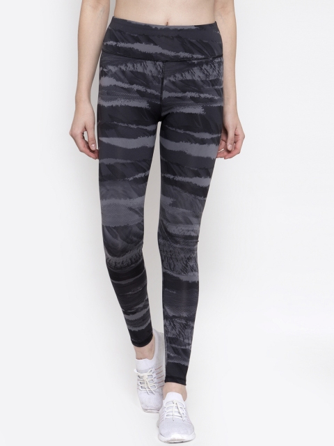 

Boston Club Women Black & Grey Printed Skinny-Fit Tights