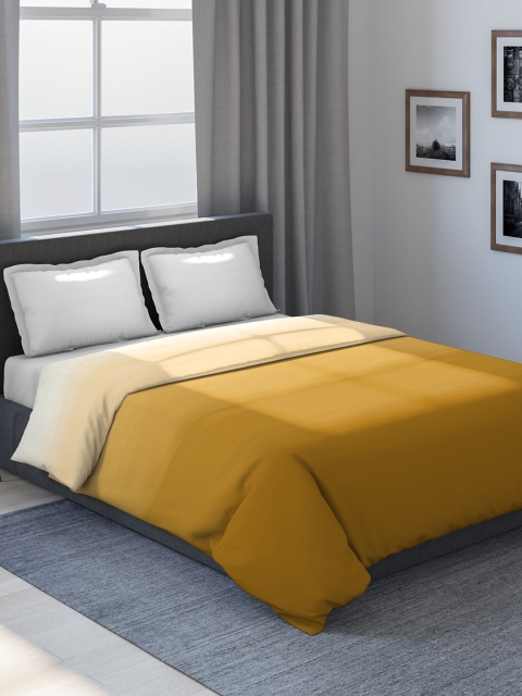 

DDecor Gold-Toned & Grey Solid Mild Winter 150 GSM Double Bed Comforter