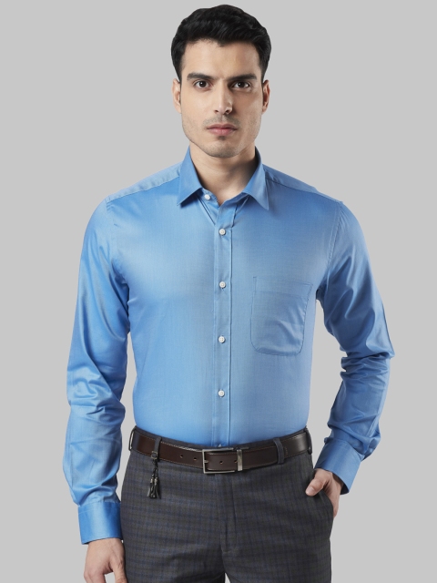 

Raymond Men Blue Regular Fit Solid Formal Shirt