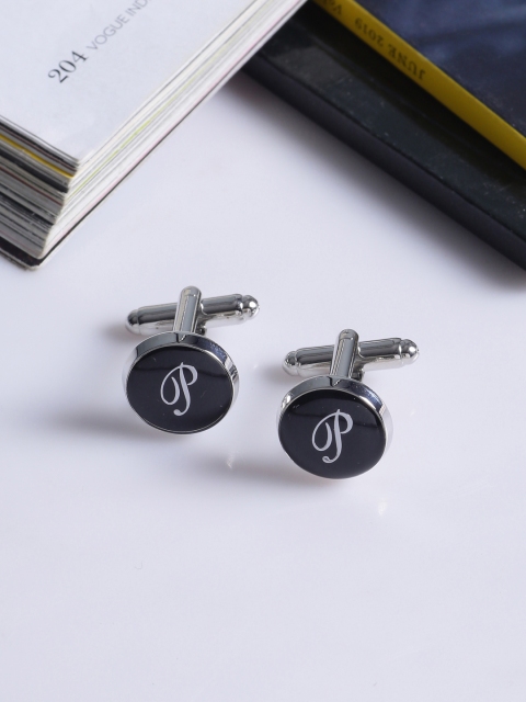 

Tistabene Black Round Cufflinks