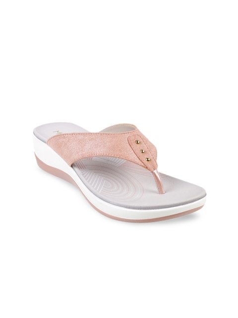 

Metro Women Peach-Coloured Solid Comfort Heels