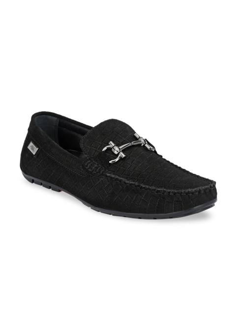 

Hitz Men Black Leather Loafers