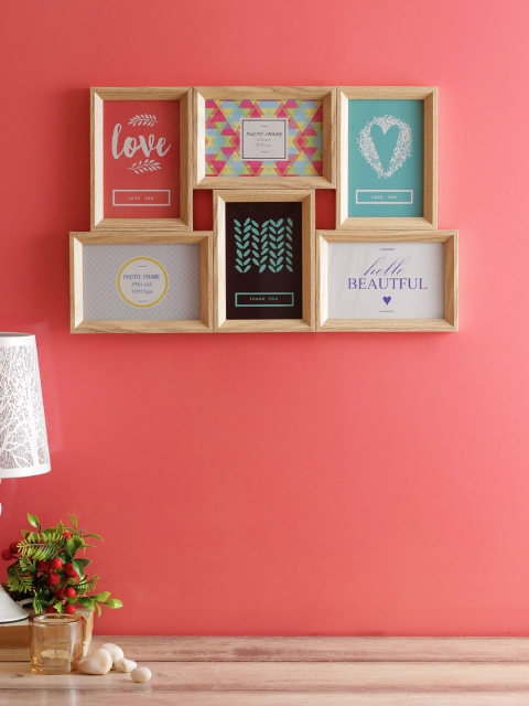 

House Of Accessories Brown Solid MDF Wall Photo Frame