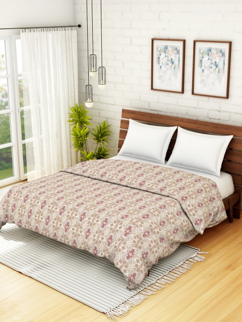 

SPACES Mauve & Beige Ethnic Motifs AC Room 210 GSM Double Bed Dohar