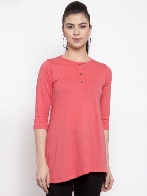 

Kalt Women Pink Solid Tunic