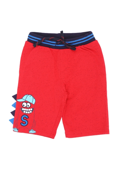 

Pantaloons Junior Boys Red Solid Regular Fit Regular Shorts