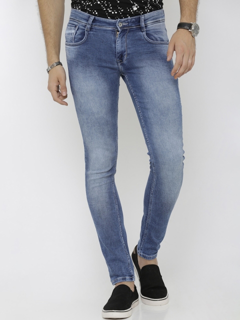 

Rex Straut Jeans Men Blue Slim Fit Mid-Rise Clean Look Jeans